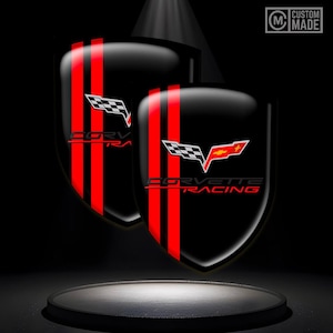 Corvette Dôme Emblème Bouclier Voiture Tuning Emblème Autocollant Fender Autocollant en silicone pour pare-chocs Emblème Badge Logo en dôme 1 pièces 2 pièces - 335 modèles