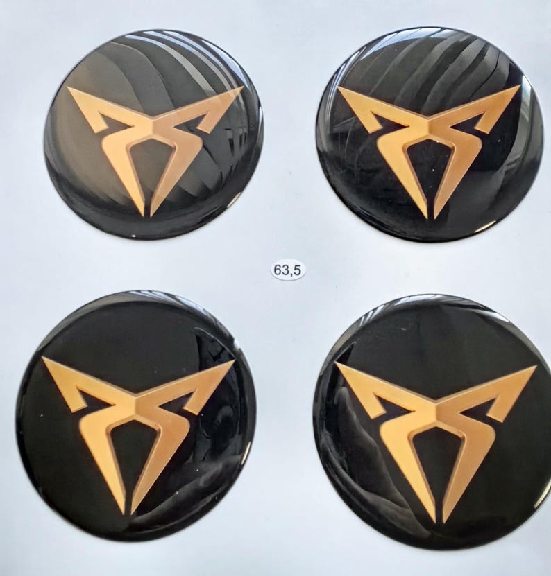 4pcs Cupra Silicone Wheel Stickers | Set of Hub caps decals | Wheel Emblems | Center Hub Caps Emblem Logo | The Best of 74 Worldwide Models Unic Designs 1