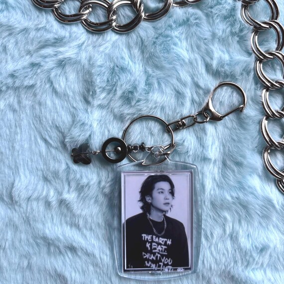 BTS Yoongi Photo Keychain BTS Suga Photo Keychain Min Yoongi