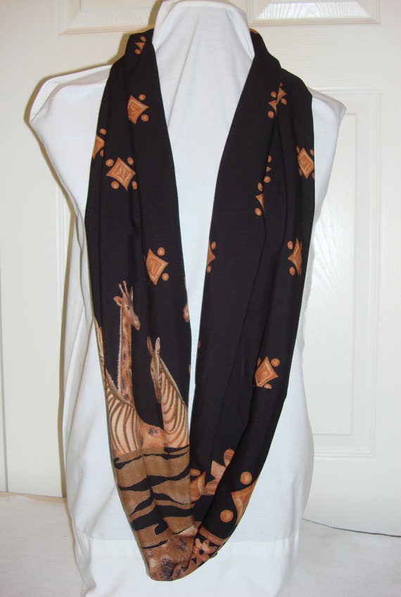 Items similar to African Safari Infinity Scarf on Etsy