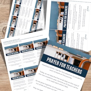 Pray Always! Prayer for Teachers; 2025; Catholic prayer card; Holy Card; Catholic; Printable; Catholic classroom; Catholic teaching