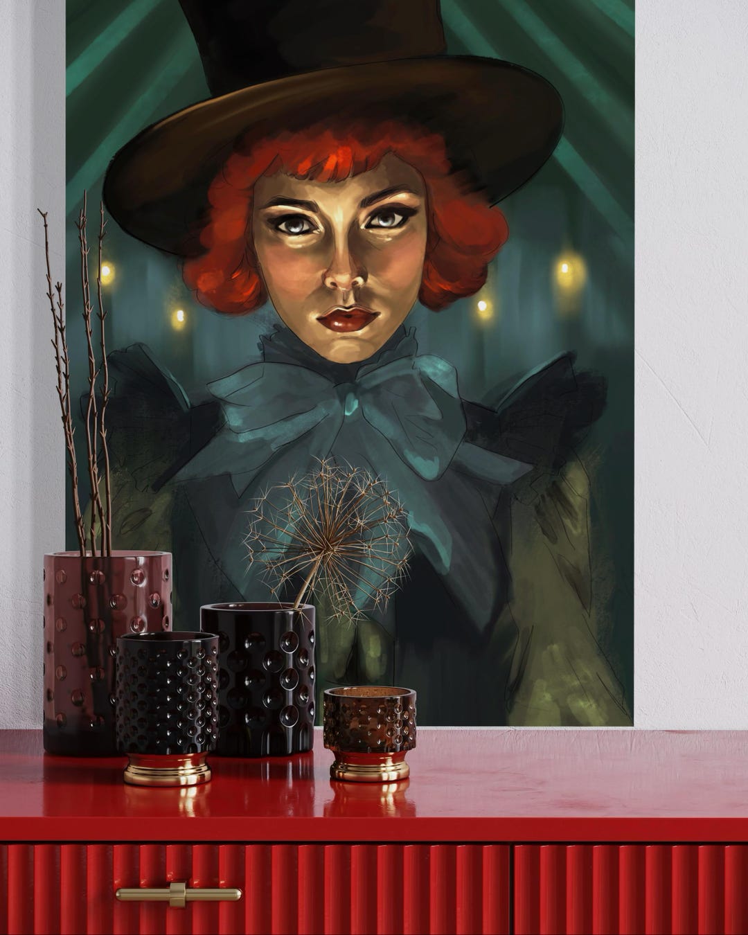 Circus Woman Art Print: Moody Ringleader Illustration (digital Download ...