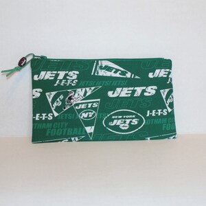 Pencil Case, NFL, Zippered Pouch, Cosmetic Case, Gadget Case, New York JETS