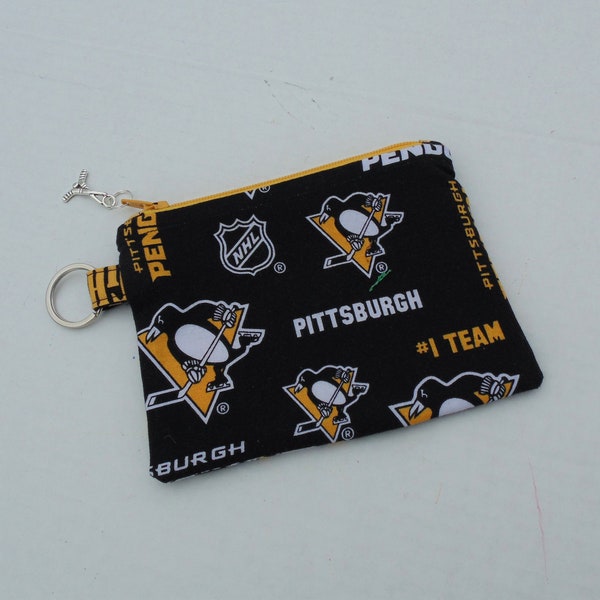 Change Purse, Credit Card Case, Key Case, Wallet, NHL, Pittsburgh Penguins