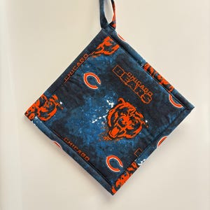 Pot Holder, Insulated Pot Holder, NFL, Hot Pot Trivet, Chicago Bears