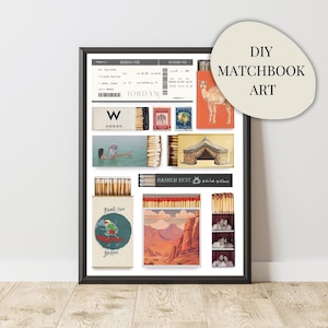 Matchbook Poster Art Template - Digital Download