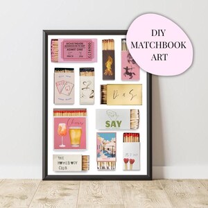 Matchbook Poster Art Template - Digital Download