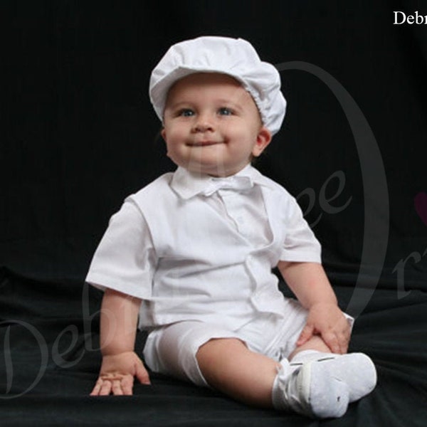 Baby Boy Baptism outfit, Blessing outfit, Christening Romper Christening outfit