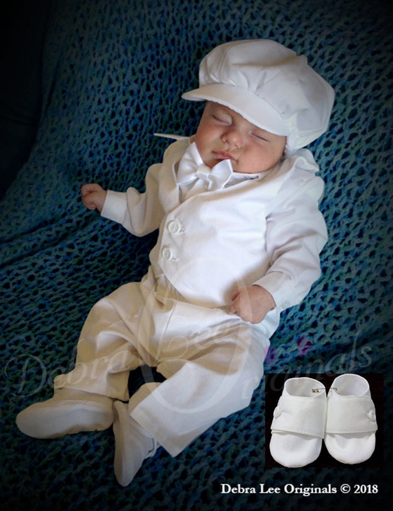 boy romper christening outfit
