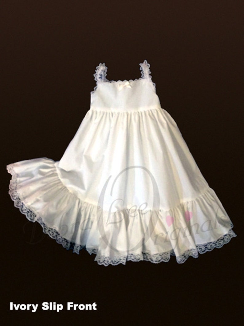 Christening Slip Baby Girls Ivory Christening Slip Infant Slip Etsy