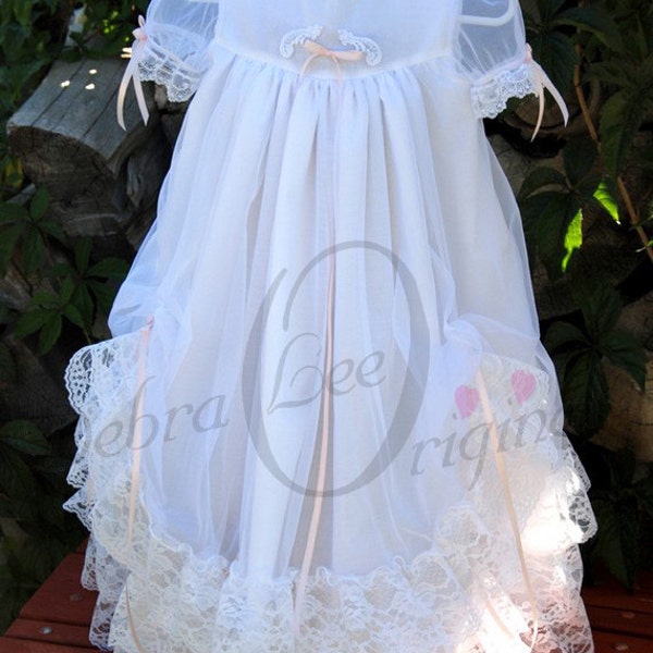 Christening Gown girl  Jessica  White Christening Dress Blessing Gown / Blessing Dress wedding