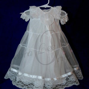 Christening Gown girl, Blessing Dress, Blessing Dress, Baptism Gown, Naming Dress, Formal Wear Lauren gown image 3