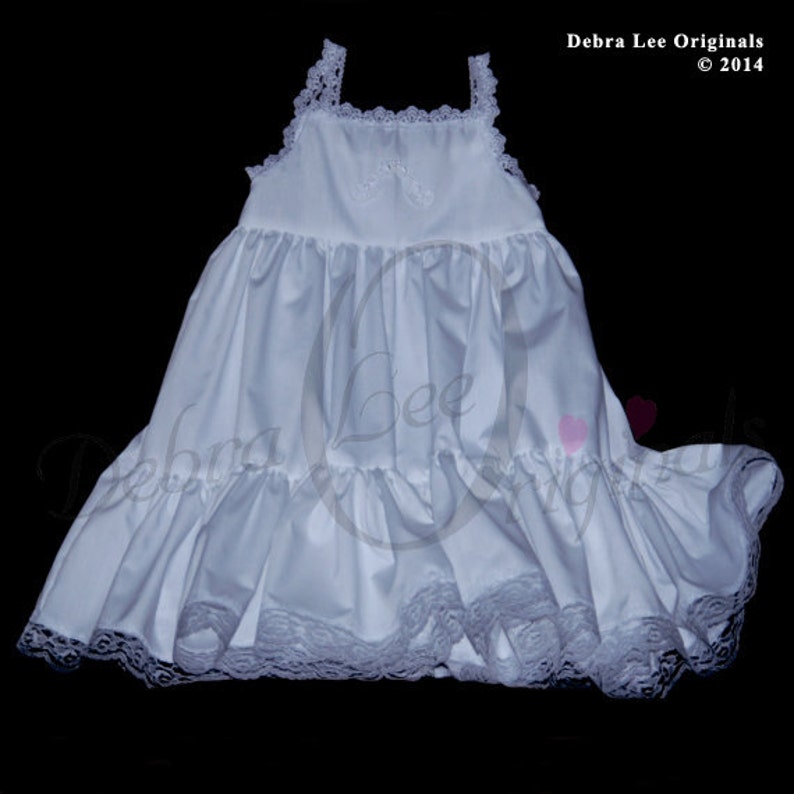 Crotchet baby girl white Christening Slip Baby Girls Slip Cotton Infant Slip White Slip BaptismBlessing Dress or any of our dresses
