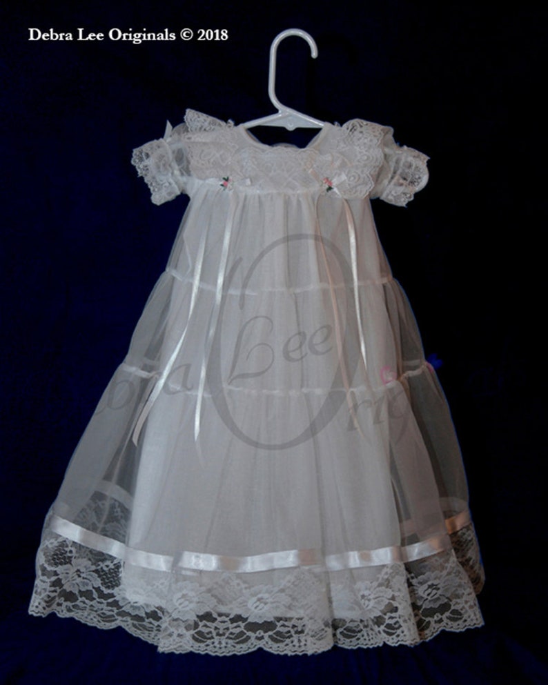 Christening Gown girl, Blessing Dress, Blessing Dress, Baptism Gown, Naming Dress, Formal Wear Lauren gown image 2