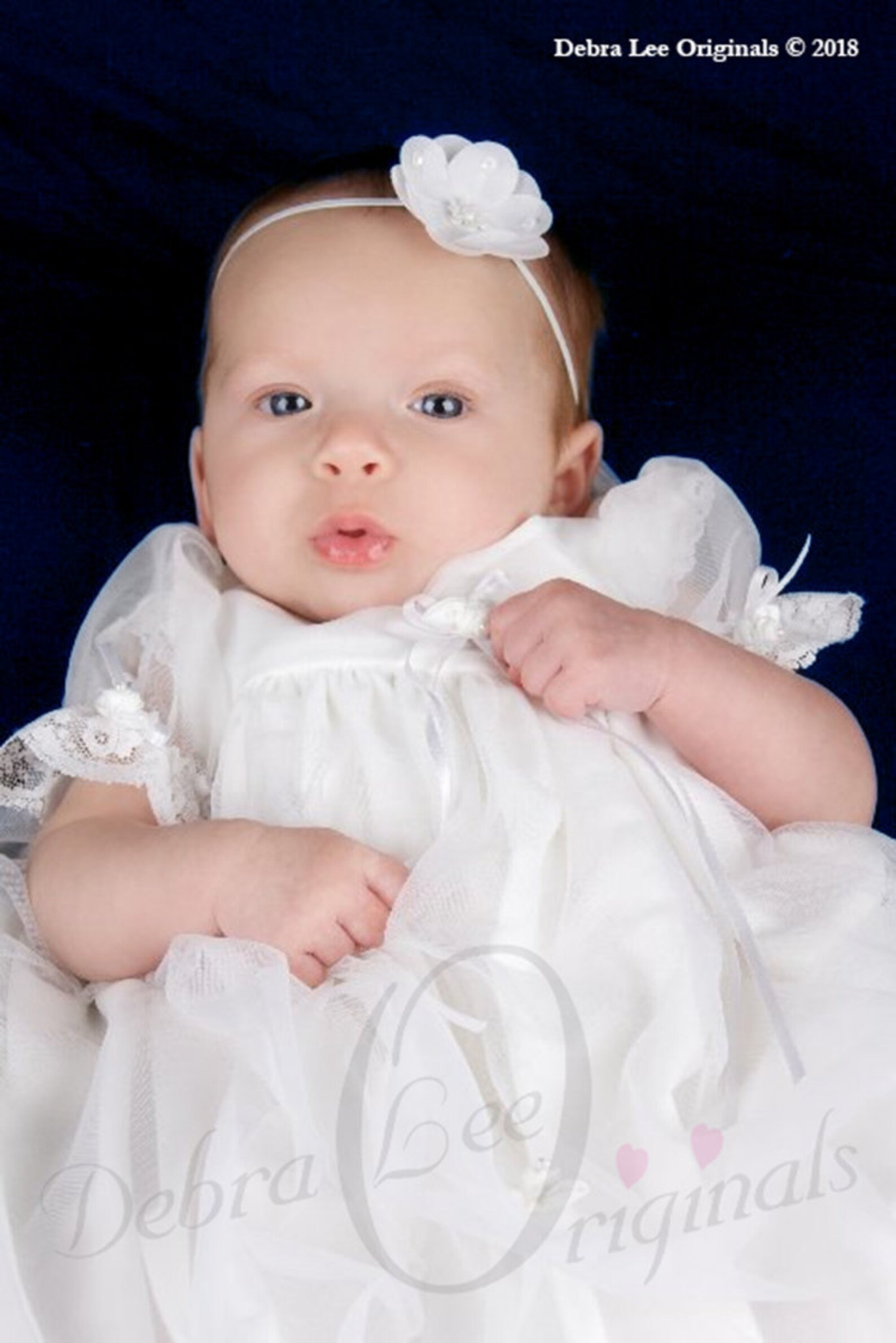 Christening Gown Girl Blessing Gown Elizabeth White Baby Girl Etsy