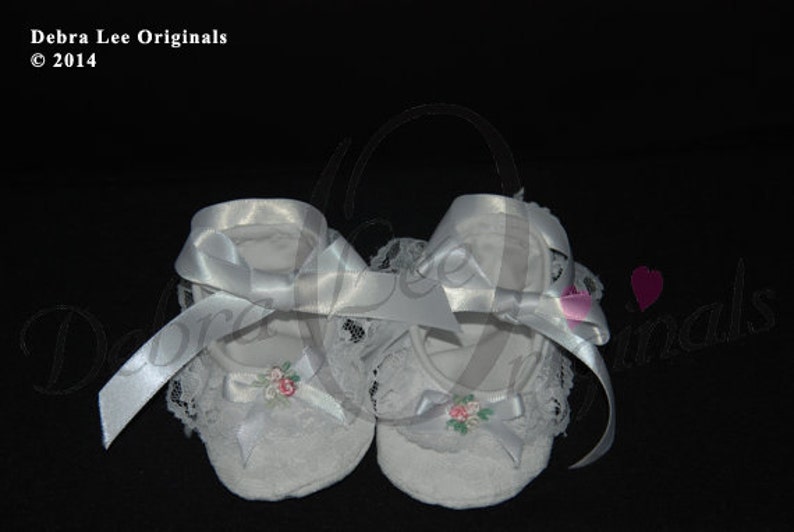 Christening Shoes / Baby Girl White Shoe / Blessing Shoes Baptism Shoe / Baby Girls Shoes image 1
