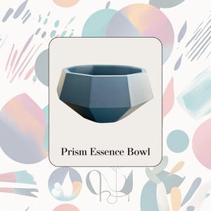 Prism Essence Bowl – Geometric Decorative Bowl, Modern Centerpiece, Custom Home Accent, Stylish Storage Dish, Contemporary Decor