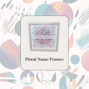 Bloemen naamlijst – gepersonaliseerde gelaagde muurkunst, aangepast naamcadeau, 3D bloemendecor, uniek kinderkamerbord, op maat gemaakt huisaccent