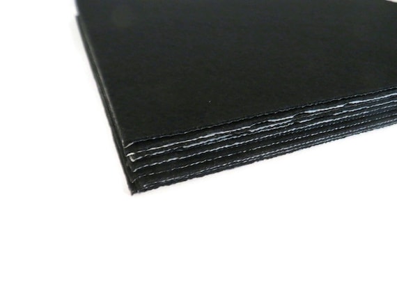 Self-adhesive Black Felt 10 Sheets of Sticky Back Ebony Black Felt