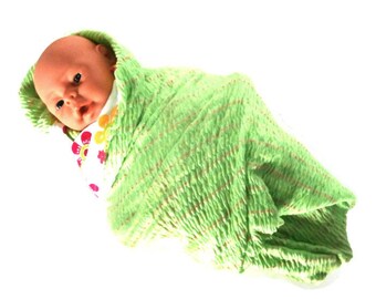 Baby deken Swaddler ontvangen deken meigroen Smocked Super zachte Stretchy Baby Baby deken