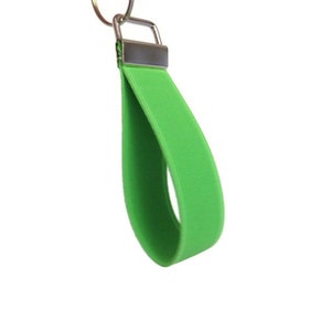 Lime Green Key Holder. Stretchy Bright Green Key Fob.  Bracelet Style Key Organizer. Lime Green Stretch Key Fob Wristlet Choose your Size