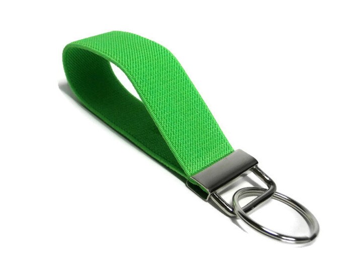 Lime Green Key Holder. Stretchy Bright Green Key Fob. Bracelet Etsy