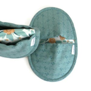 Pot Holders! Oven Mitt Bakers Gift Pot Holder Set Oval Seafoam Green Potholders Favorite Oven Mitt Pair Set of 2 Hot Pads Housewarming Gift