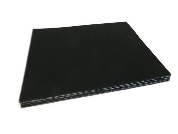 Self-adhesive Black Felt 10 Sheets of Sticky Back Ebony Black Felt