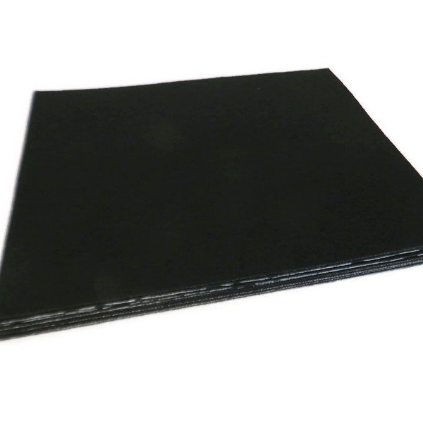 Self-Adhesive Black Felt 10 Sheets of Sticky Back Ebony Black Felt 13" x 10-1/2" Piece Seconds for Home and Craft Projects