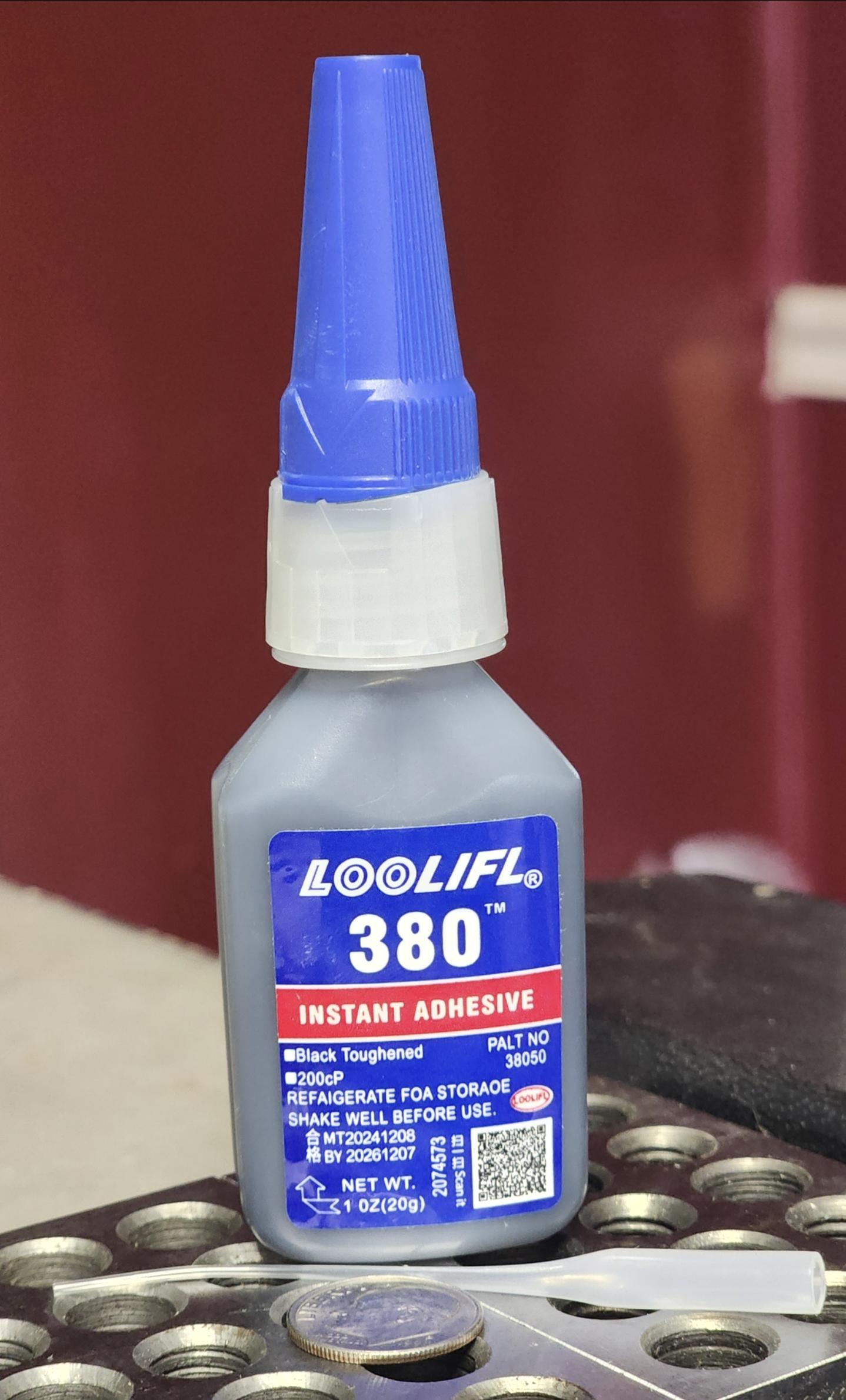 Lid/hinge Adhesive. (loctite) 380 