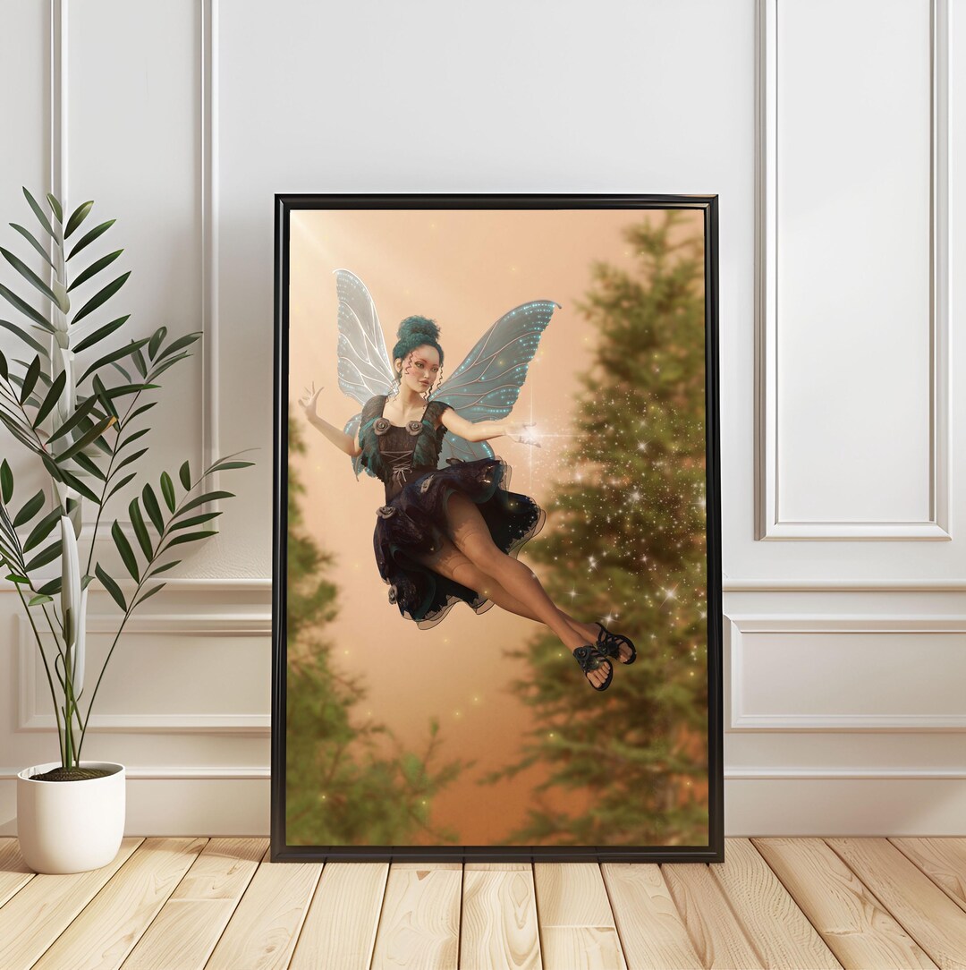 Enchanted Fairy Wall Art Print, High Resolution Files Ready for Print ...