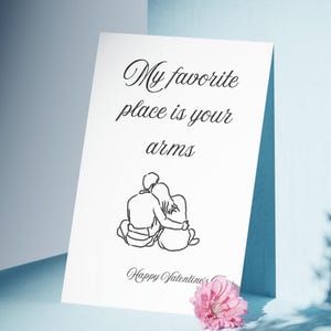 Tarjeta de San Valentín para él o tarjeta de San Valentín para esposo o para novio es una tarjeta romántica para él.
