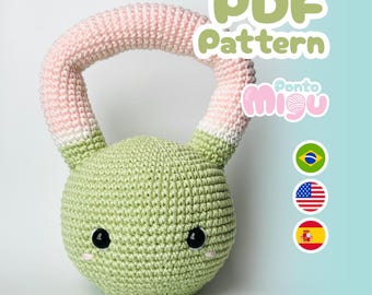 Patrón Amigurumi Kettlebell - PDF de Ganchillo (Archivo Digital)