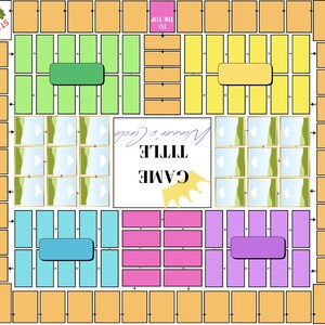 Complex Board Game Digital Template - Fully Editable in Canva