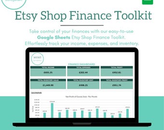 Etsy Shop Finance Tracker | Google Sheet (Digital Download)