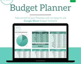 Google Sheet Budget Template | Annual & Monthly Finance Tracker (Digital Download)