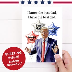 Lustige Vatertagskarte – Karte zum Vatertag – Politische Satire PDF – Sofortiger Download – Digitales Knebelgeschenk – Druckbare Karte zum Vatertag