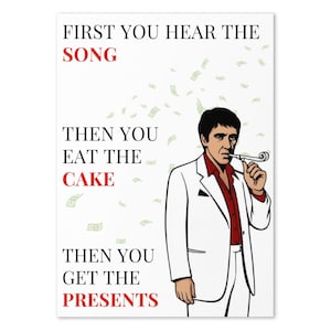 Funny Birthday Card | Scarface Parody Card