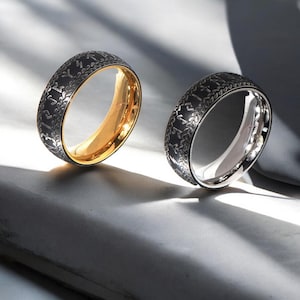 Viking Ring for Men & Women-Norse Pagan Jewelry, Nordic Runes Band, Titanium Steel or Gold Plated, Gothic Occult Gift ,Ancient Symbol Ring