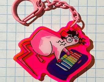 WILL WOOD - Banging out the Tunez!!!!! acrylic keychain