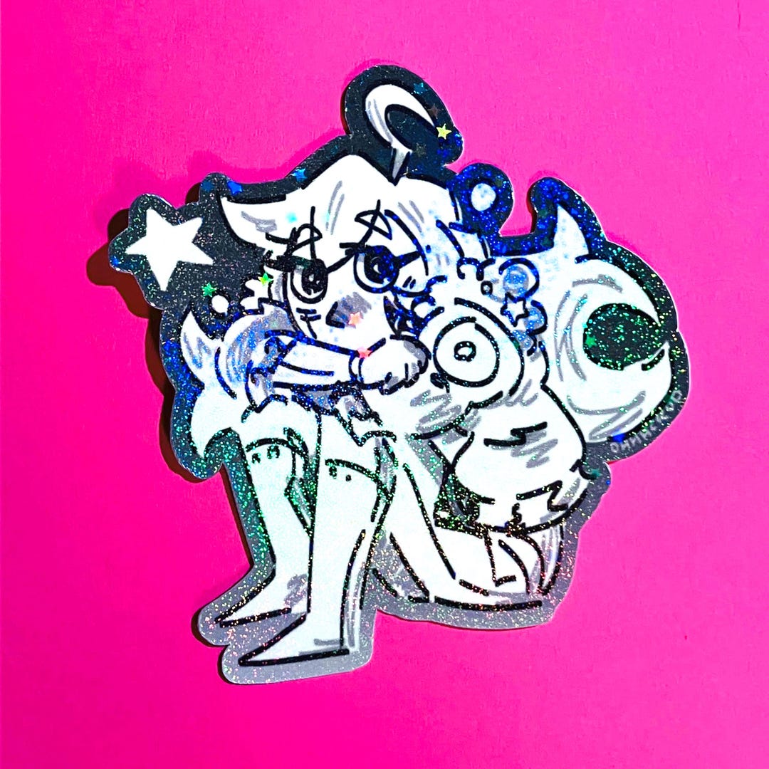 SF A2 MIKI - Human - Flavor Foley Holographic Sticker - Etsy