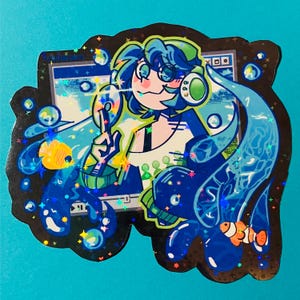 HATSUNE MIKU - Frutiger Aero Miku holographic sticker