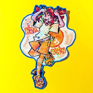 KASANE TETO - BIRDBRAIN holographic sticker