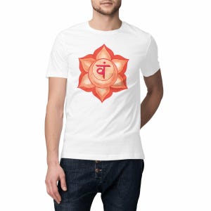 Unisex Classic Sacred Chakra T-Shirt Organic Cotton | S to 3XL | Yoga T-Shirt