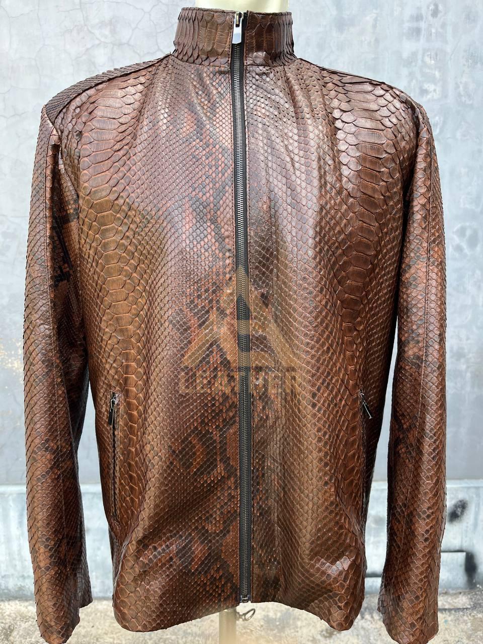Python Zilli Lederjacke Schlange Python Leather Jacket Mens