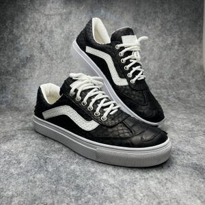 Handmade Snakeskin Sneakers Unisex | Luxury Python Leather Shoes | Premium Exotic Footwear | Sheepskin Lined Size 36-43