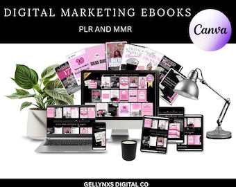 Digital Marketing Ebooks Bundle PLR MMR Canva Vorlagen | Online Business Guides | Passives Einkommen
