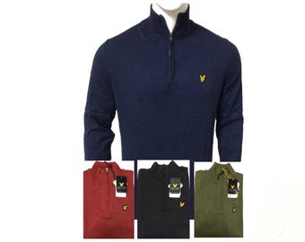 Lyle And Scott long sleeve gorgeous high neck quarter zip jumper