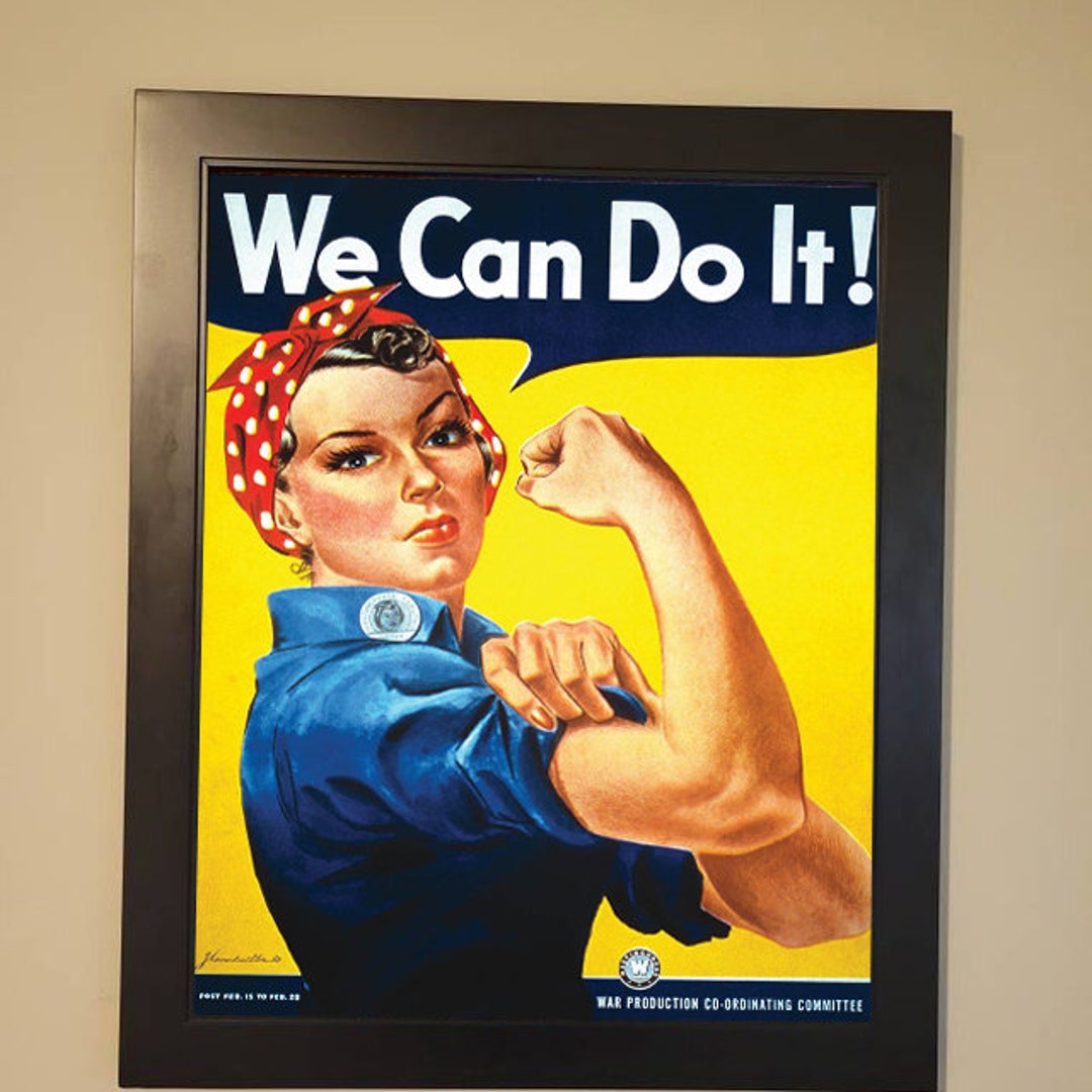 We Can Do It Poster Rosie the Riveter Westinghouse Girl Etsy