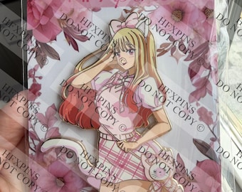 Pin de esmalte de Marin Kitagawa de My Dress Up Darling (gatita escolar)